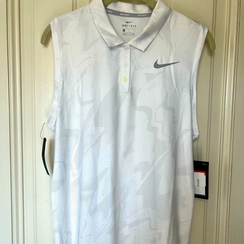 Nike Women’s Golf Dry-Fit Sleeveless Polo, Size L